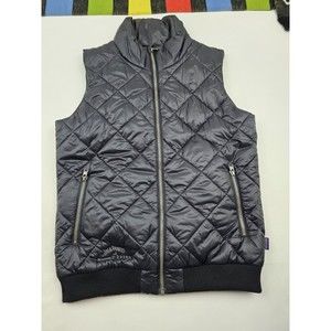 Patagonia Womens Puffer Vest Quilted Size Medium Color Black